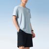 Anta Training Series Letter Round Neck Pullover Short Sleeve T-Shirt And Shorts Casual Sports Set Men sets Wings-Blue 952427201-3
