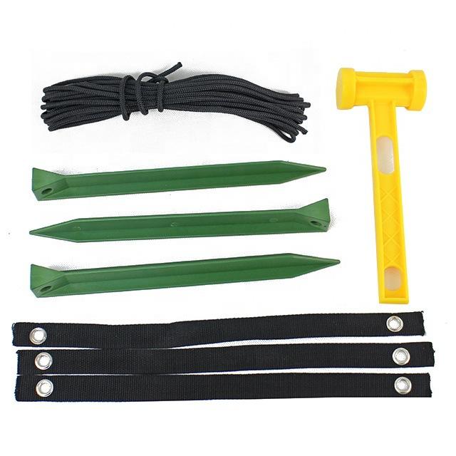 

PP Plant Fixing Stake Tent Camping Garden Tool with Tying Rope , 30 cm , Green plastic pile 30 x 2.5 x 2.5 cm зелёный