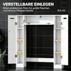 Möbel WC über Toilette mit 2 Schränken, Schublade, Papierhalter und verstellbaren Regalen (nur mit Badezimmerschrank)