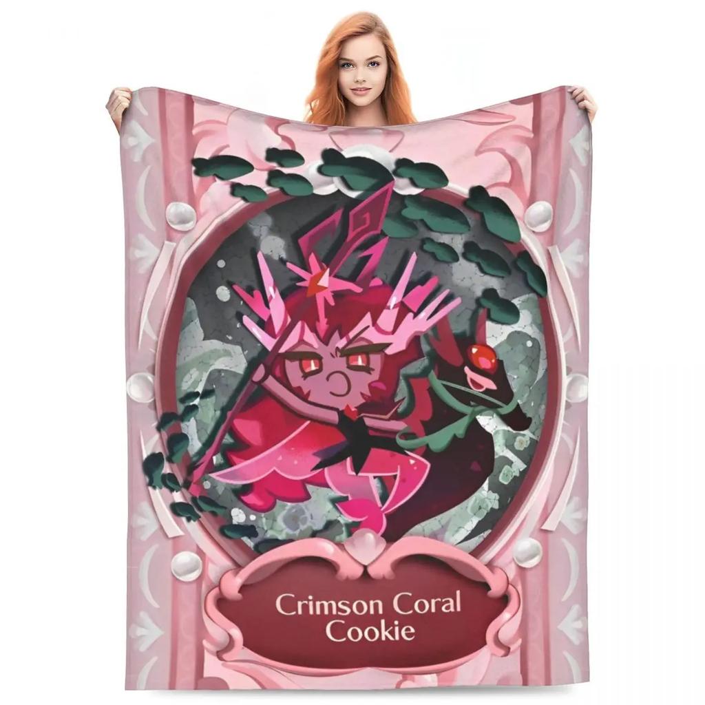 Cookie Run Kingdom Fleece Throw Blankets Action Gacha Game Blanket for Bed Couch Super Warm Bedding Throws