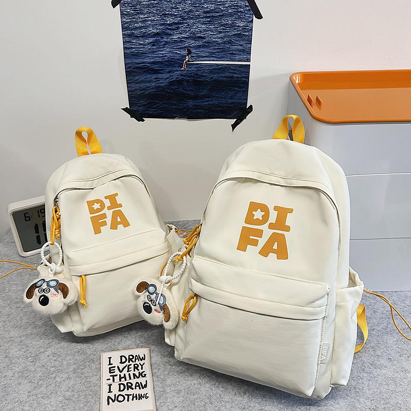 Campus Schoolbag Junior High School Student Backpack Unisex Large Capacity Travel Lightweight Backpack