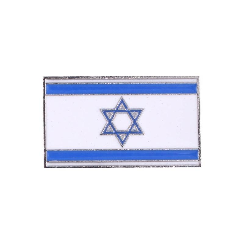 

National PLE ISR Flag Lapel Pin Country Flag Brooch Badge Alloy Material for Outfits Clothes Bag Hat Collar Accessories
