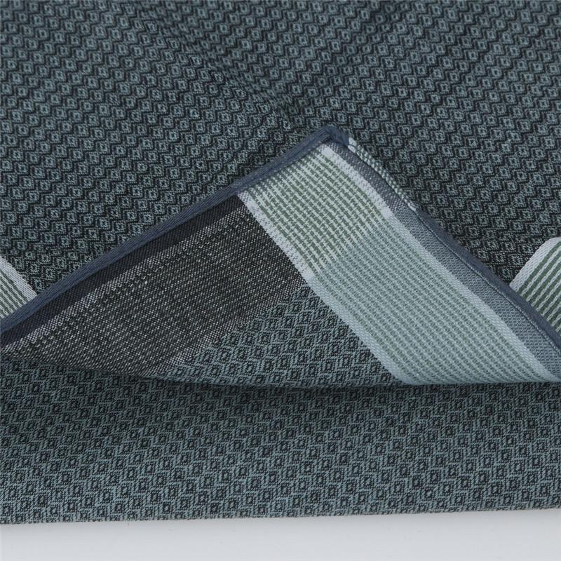 3Pcs 43x43cm Pure Cotton High-end Jacquard Yarn Dyed Vintage Dark Color Men's Business Handkerchief Suit Pocket Towel