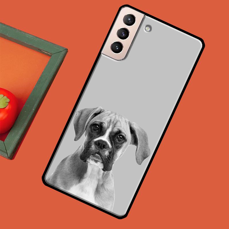 Boxer Dog Puppy Case For Samsung Galaxy S23 S22 Plus S8 S9 S10 Note 10 Note 20 Ultra S20 FE S21 Ultra Coque