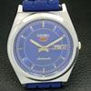 YENİLENMİŞ VINTAGE SEIKO 5 OTOMATİK JAPON ERKEK MAVİ KADRAN SAAT a434683-2