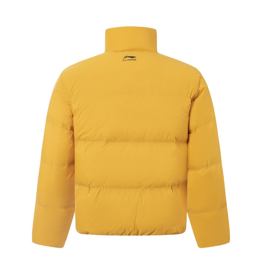 Li Ning Sports Lifestyle Series Minimalist Letter Zipper Stand Collar Versatile Casual Sports Down Jacket Unisex Jacket AYMV427-5
