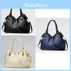 2023 New Soft Leather Women's Handbag Fashion Middle-aged Women's Bag Mom Shoulder Bag Urban Simple Style