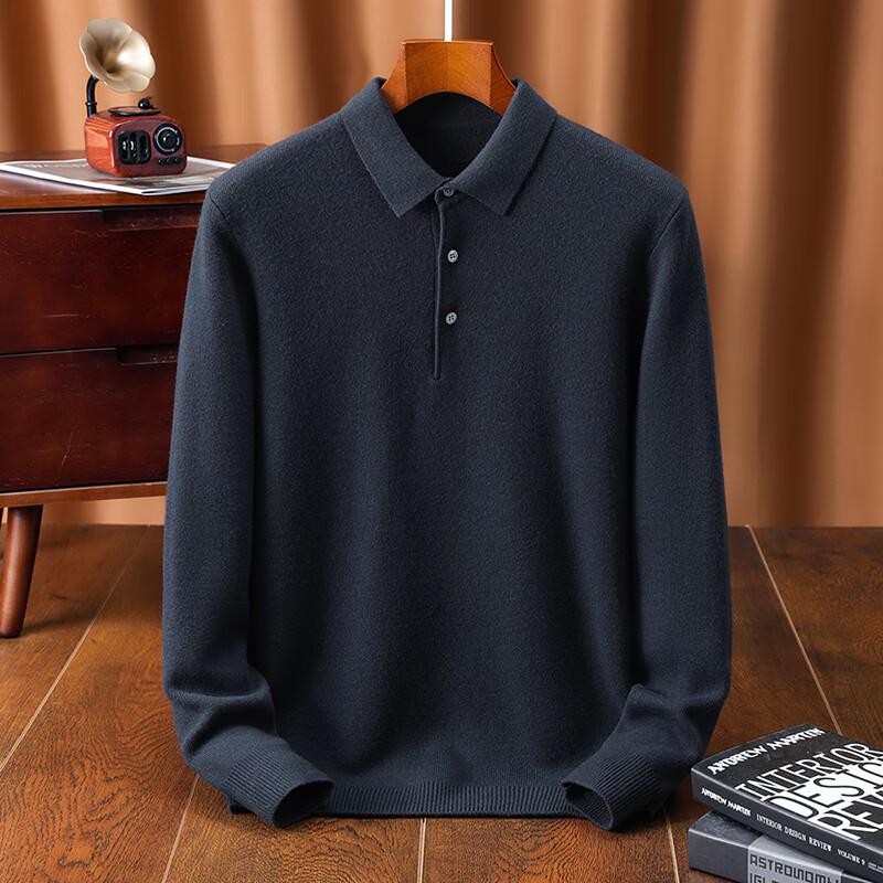 Antonio Men's Merino Wool Polo Sweater