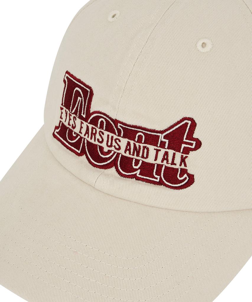 Iuteu Strikethrough Eeut Cap / Light Beige