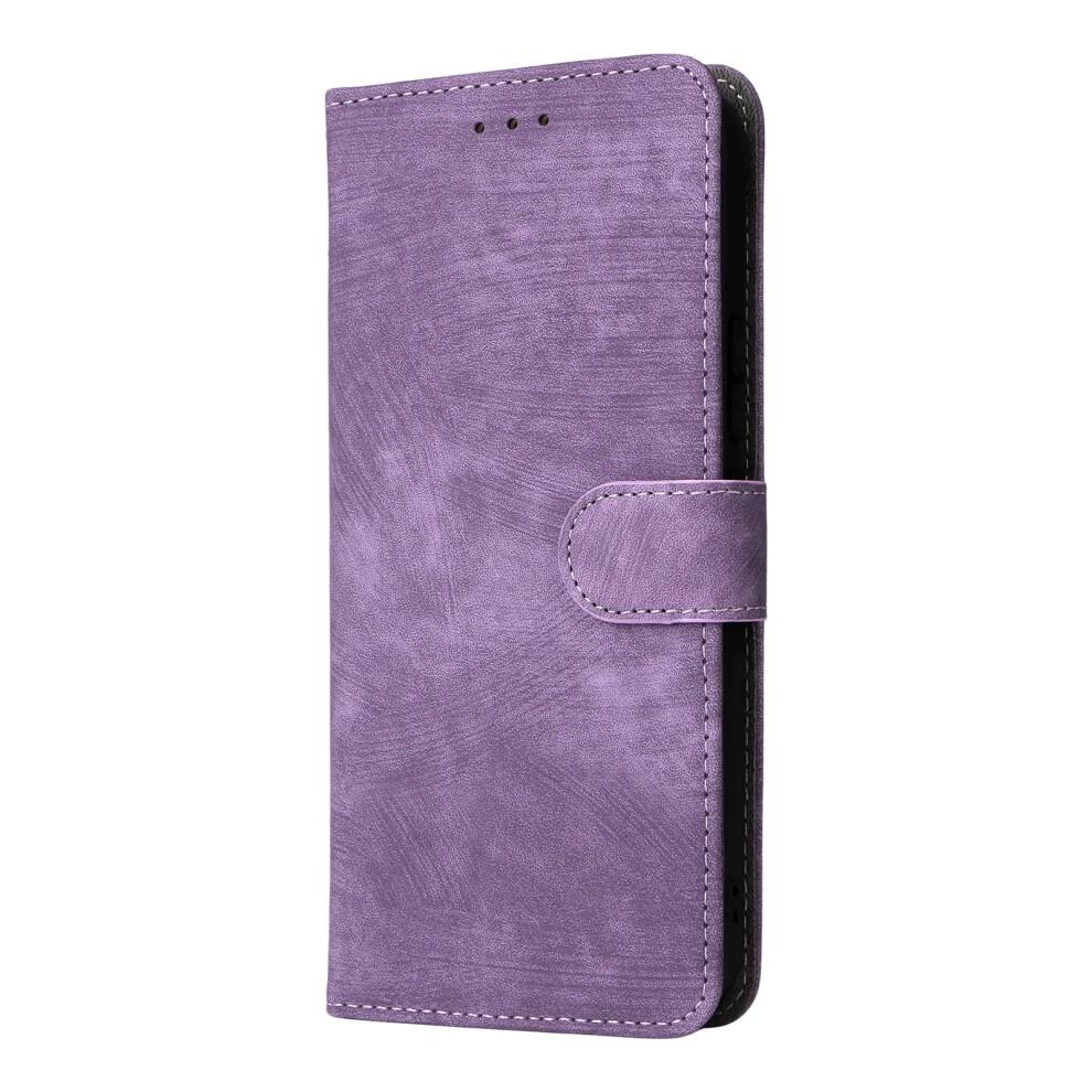 (porpora) Per Doro 8100 8200 Custodia Portafoglio Blocco RFID Pelle PU Copri Telefono Supporto con Cinturino