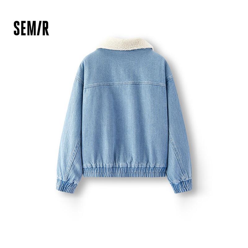 

Semir Women s Faux Lamb Fur Lined Denim Jacket 2XL