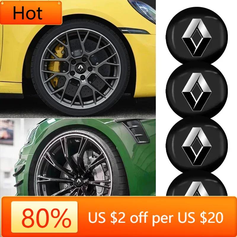 2026 Horké Pro Renault Vnitřní Samolepky 4ks 56mm Krytka Středu Kola Automobilu Kryt Ráfku Samolepka Znak Pro Renault Clio Laguna 2 Meg