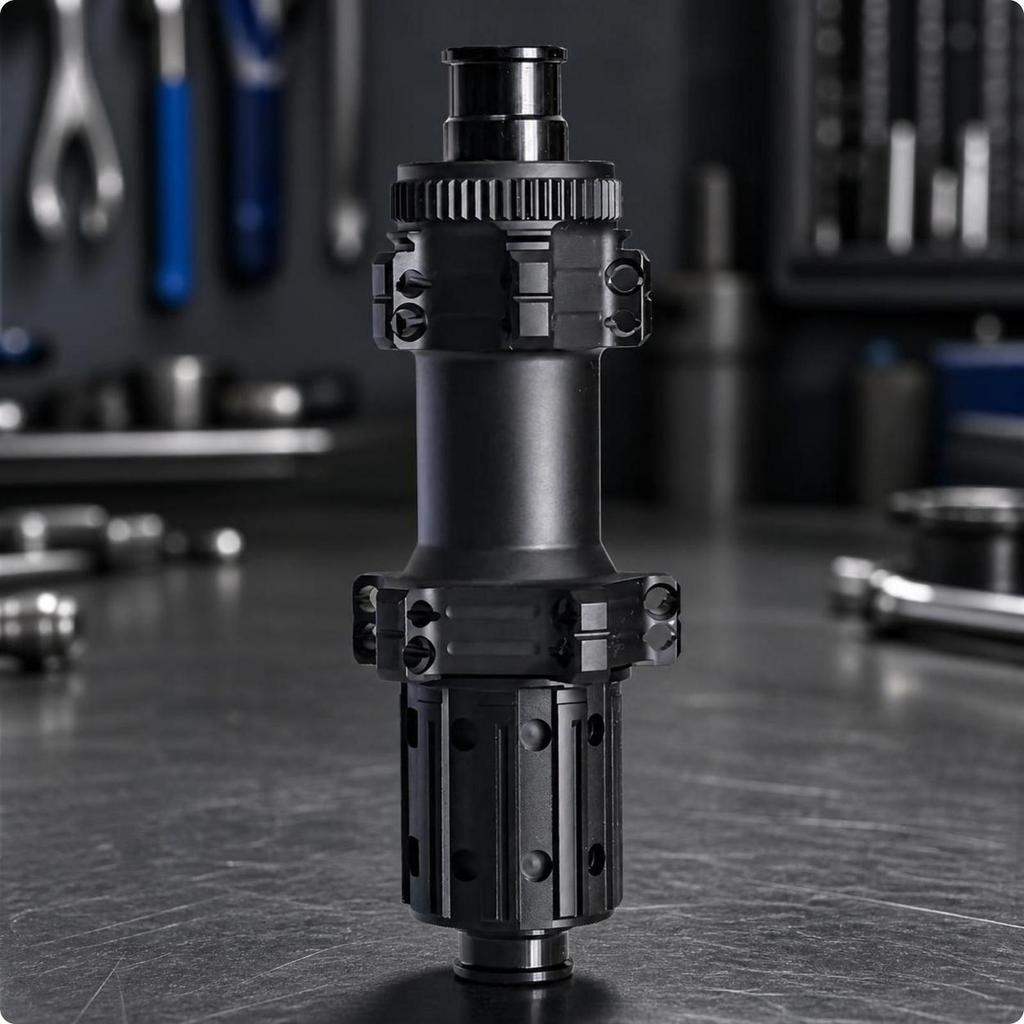 Component Thru-Axle Rear Wheel Hub with Sealed Bearings for Road Bikes, Cyclists