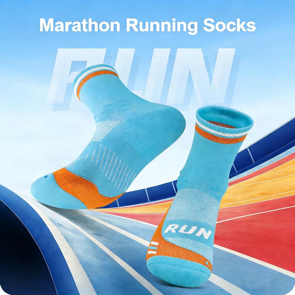 Professional Running Socks Breathable Quick Dry Men Women Marathon Sport Socks Sweat Absorb Elastic Basketball Cycling Socks