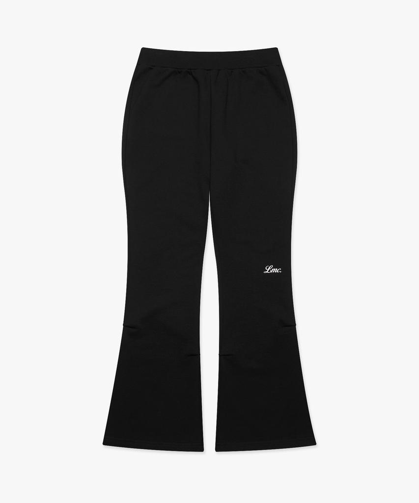 LMC Wm Shirring Boots Cut Sweat Pants Black