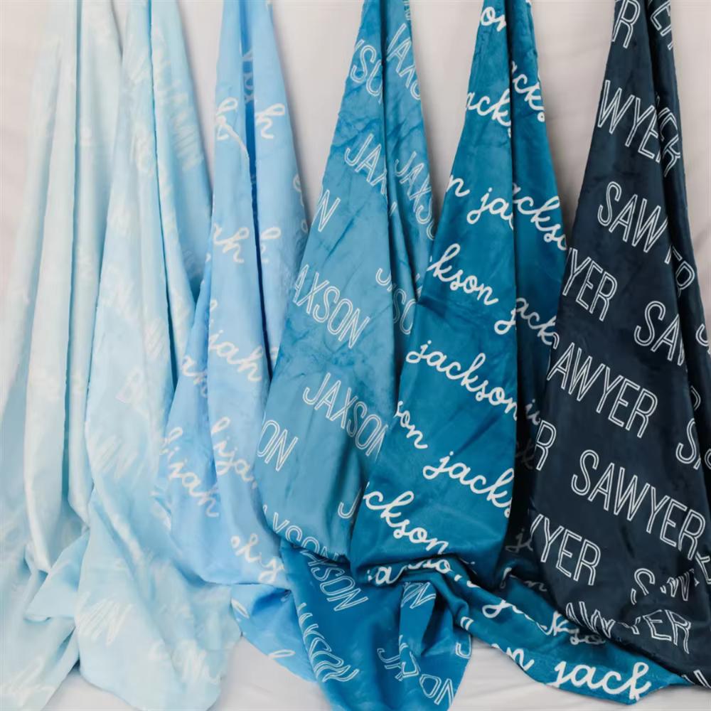 Gepersonaliseerd Dekentje voor Kinderen, Baby - 3 Maten en 30+ Kleuren, Custom Kinderkamer Dekentje voor Pasgeborenen, Kinderen, Swaddle Cadeau 75X100cm Baby size