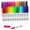 Shuttle Art Marker 30 Fine for Name Poster Notebooks Oil-Based Set, Colors, Tip, Quick-Drying, Water-Resistant, Kids, Coloring, Marking, Writing,