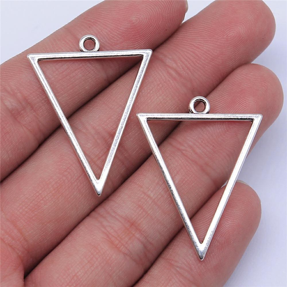 10pcs Charms Waterdrop For Earring Making DIY Jewelry Findings For Jewelry Making Accessories Antique Silver Color