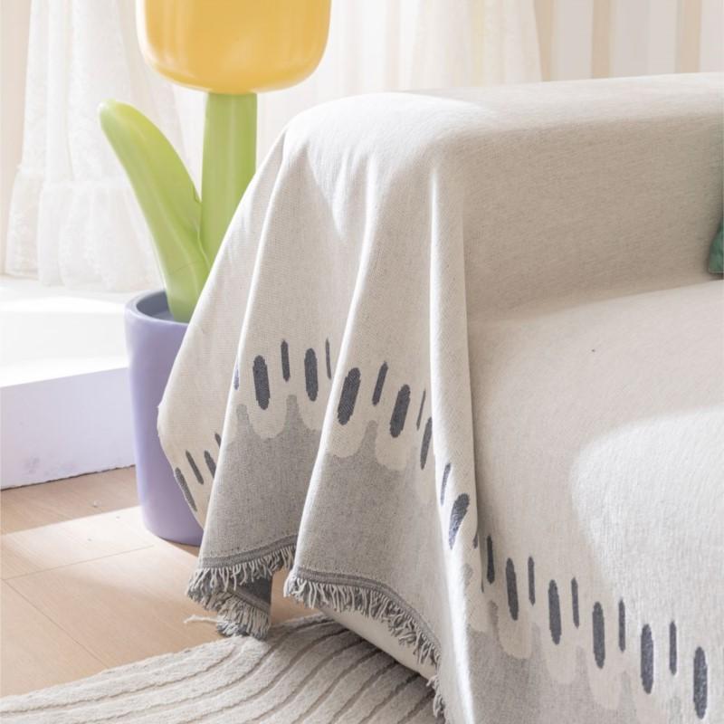 Reversible Sofa Cover Mat Throw Blanket Living Room Three Seats Sofa Position   Modern Throw Camping Picnic Blanket MAT