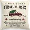 Merry Christmas Decor Cushion Cover x cm Pillow CaseCartoon Reindeer Santa Claus Printed Throw Pillowcase Linen Pillow Cover