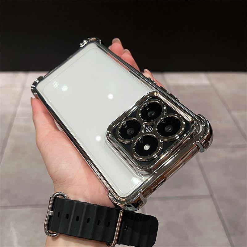For Motorola Edge 70 Fusion Case Luxury Plating Clear Four-corner Anti-fall Protective Phone Cover For Moto Edge70 Fusion Shell