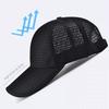 Spring Summer Men's Full Mesh Visor Cap Quick Dry Breathable Sun Protection Hat For Outdoor Fishing Hiking