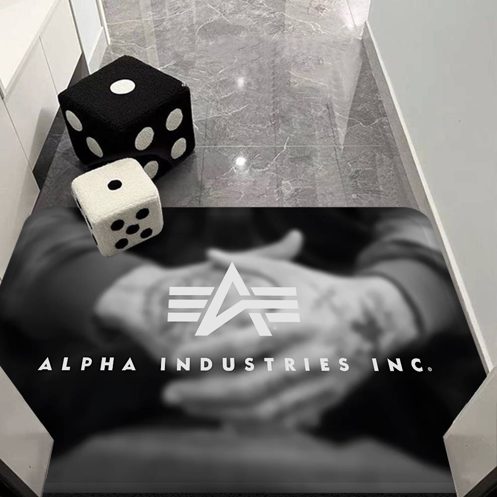 Alpha La Industries Door Mat Washable Non-Slip Living Room Sofa Chairs Area Mat Kitchen Doormat Area Rug