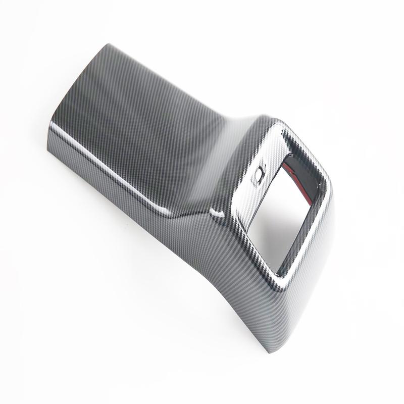 For MG S5 MG ES5 2025 2026+ ABS Carbon Fiber Car Rear AC Air Outlet Vent Frame Cover Trim Anti Kick Plate Interior Accessories