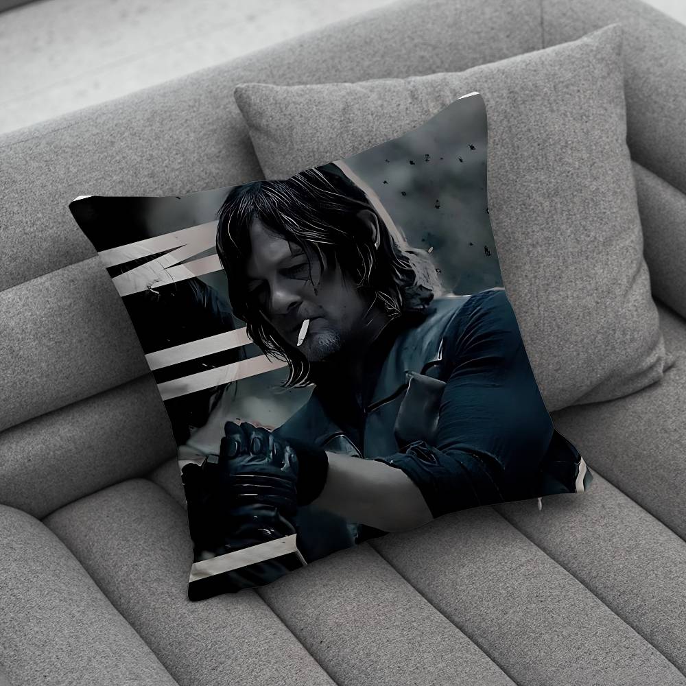 DDaryl Dixon Print Pattern Sofa Cushion Cover Pillowcase Home Party Car Bedding
