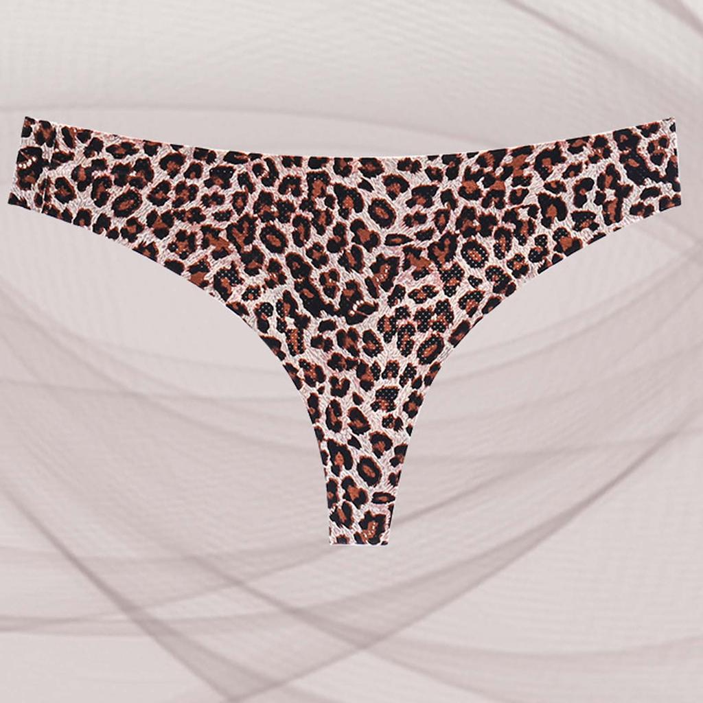 3PCS Women's Fashion Basic Elastic Comfortable Sexy Leopard Print Underwear