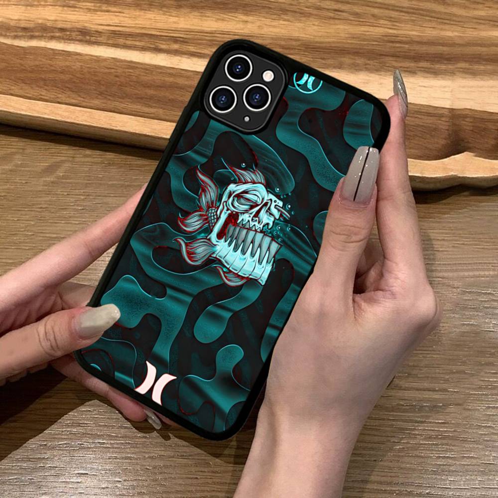 Klassische Berühmte Marke H-HurleyS Logo Für Iphone 17 Air 16 15 14 13 12 11 Pro Max TPU+PC Plus Stoßfeste Rückseite Handyhülle