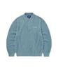 THISISNEVERTHAT Sct-Logo Shaggy Knit Polo Light Blue