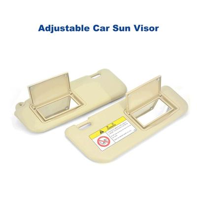 Car Front Left Right Sun Visor Panel with Makeup Mirror UV Resistant Heat