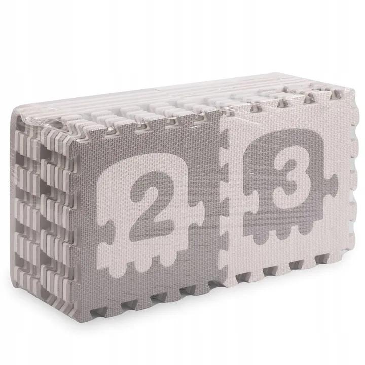 Foam Mat 36 Pcs. 30x30cm Letters - White and Grey