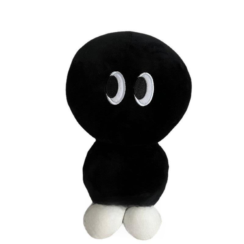 Gourd Funny Black Plush Toy Cartoon Pillow Doll Doll Gift With Pp Filling Cotton
