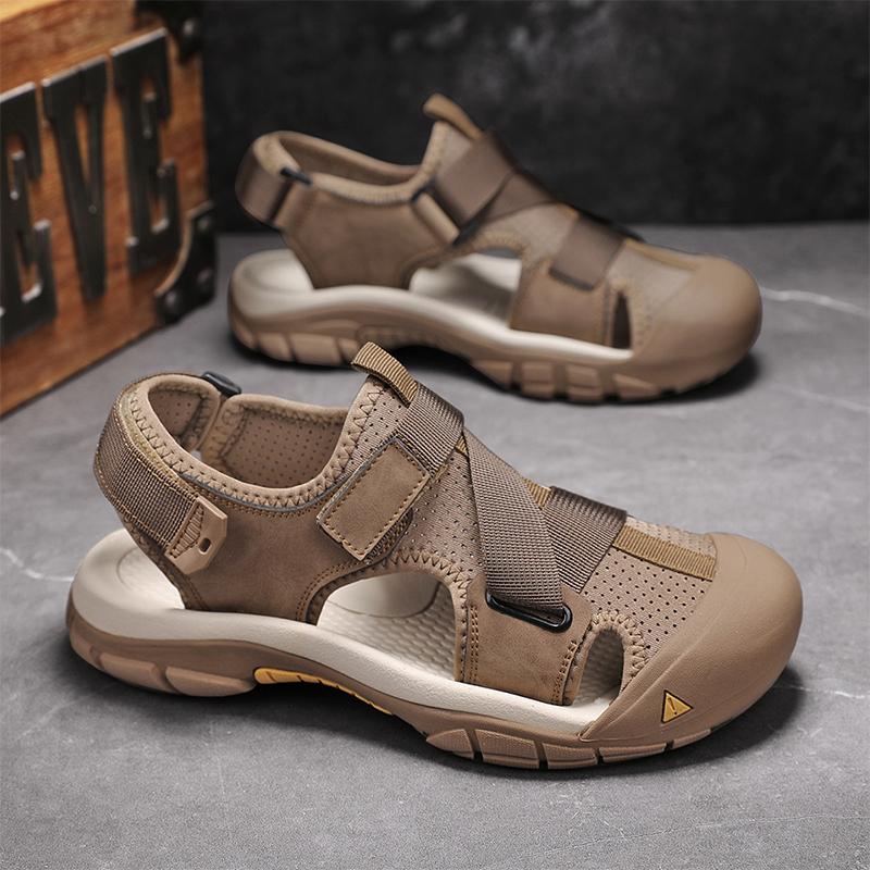 Fashion Summer Men's Sandals Comfortable Height Platform Street Male Shoes Non-slip Thick Soled Sports Slides Light Outdoor Hiking Shoes