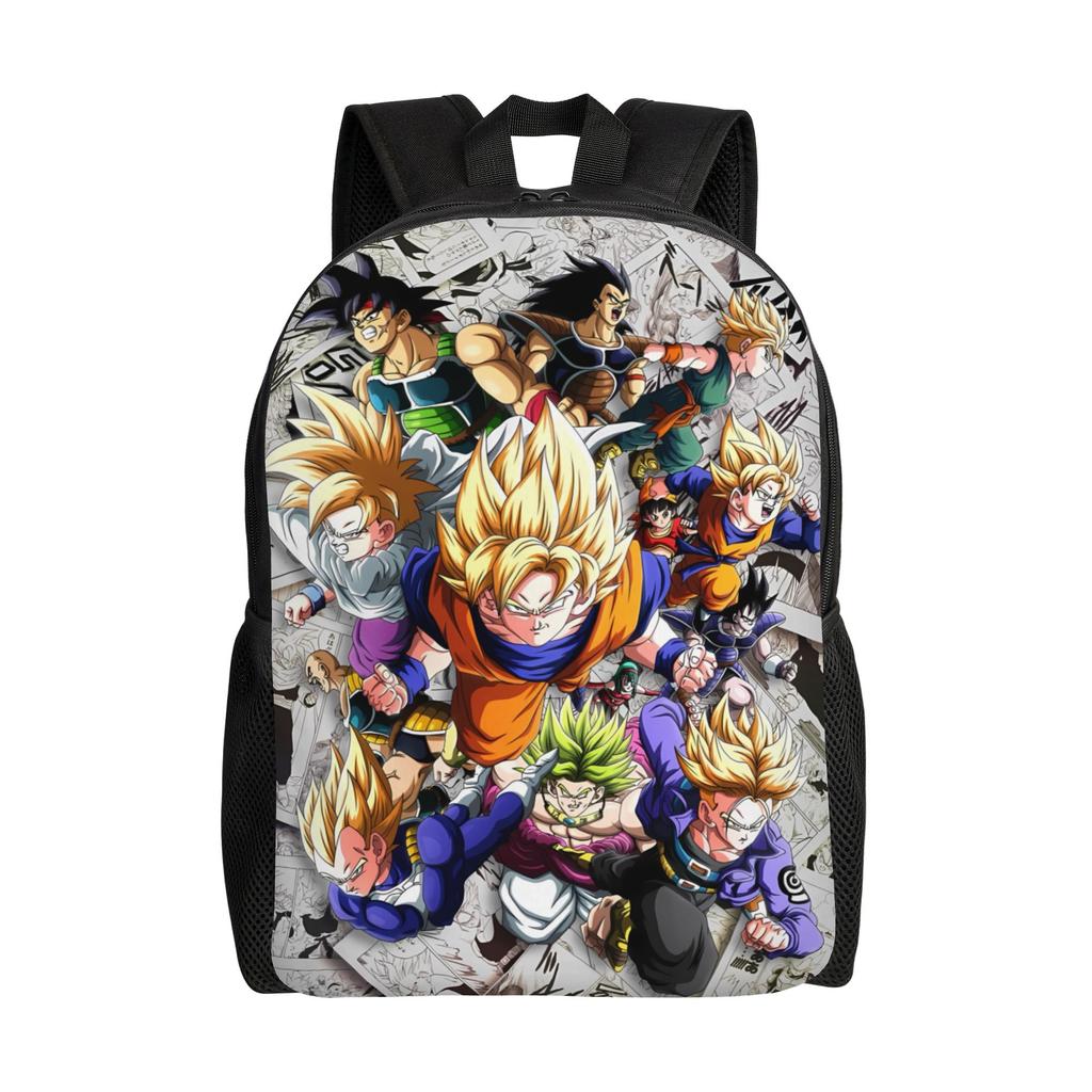 Kid Goku Flying On Nimbus Dragon Ball Backpack Cute Backpacks Youth Hiking Big High School Bags Design Rucksack
