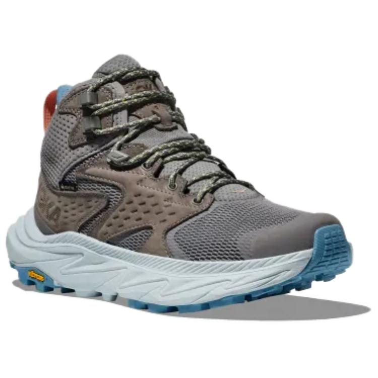 Hoka One One Anacapa 2 Gore-Tex Comfortable Shock Absorbing Durable Mid-Top Hiking Shoes Men Hiking Shoes Gray 1141633-ATRL