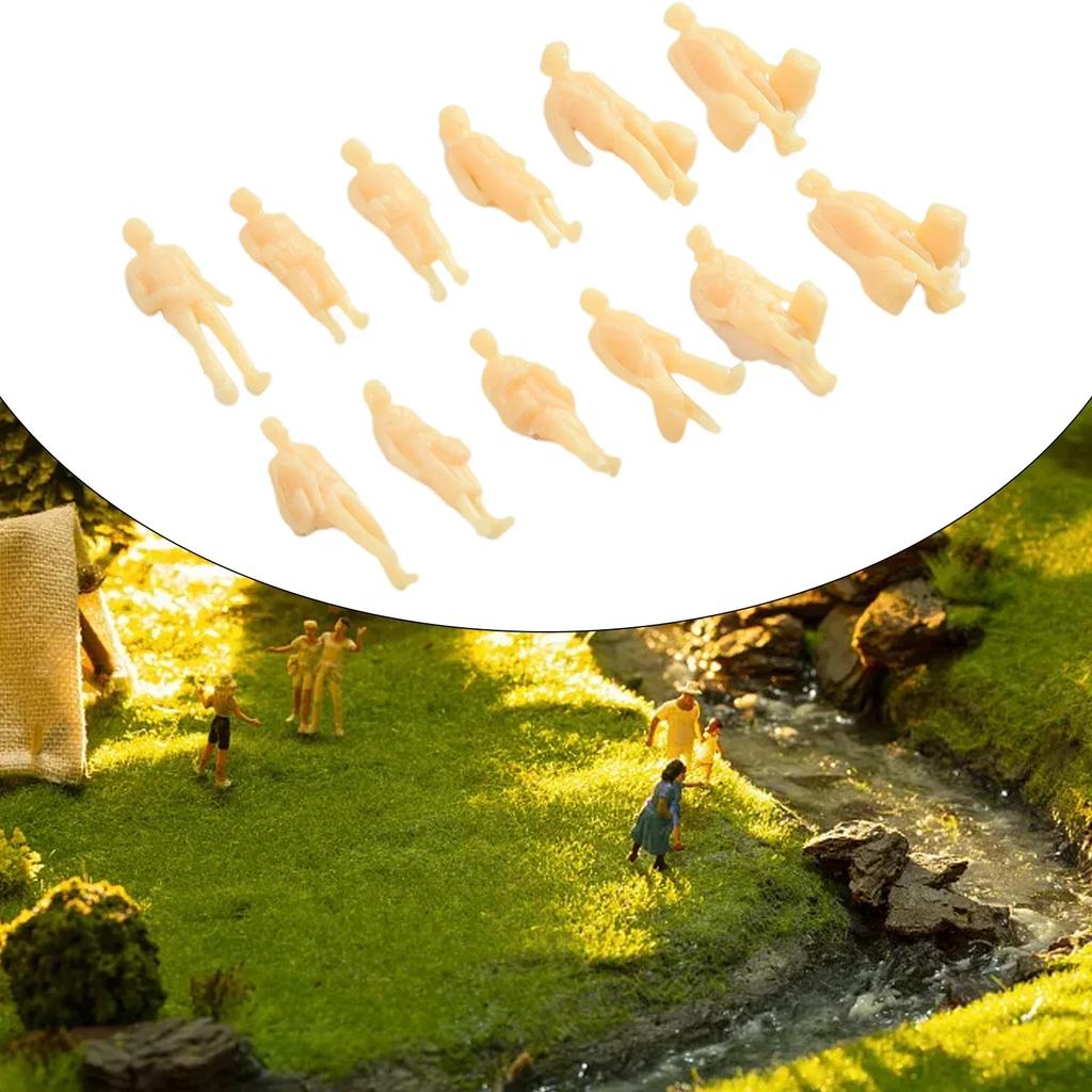 60buc 1:Figurine Model la Scară 87 Figurine din Plastic Pictate Nepictate Figurine H0 În Picioare Accesorii H0 Decorațiuni de Casă DIY Jucărie pentru Copii
