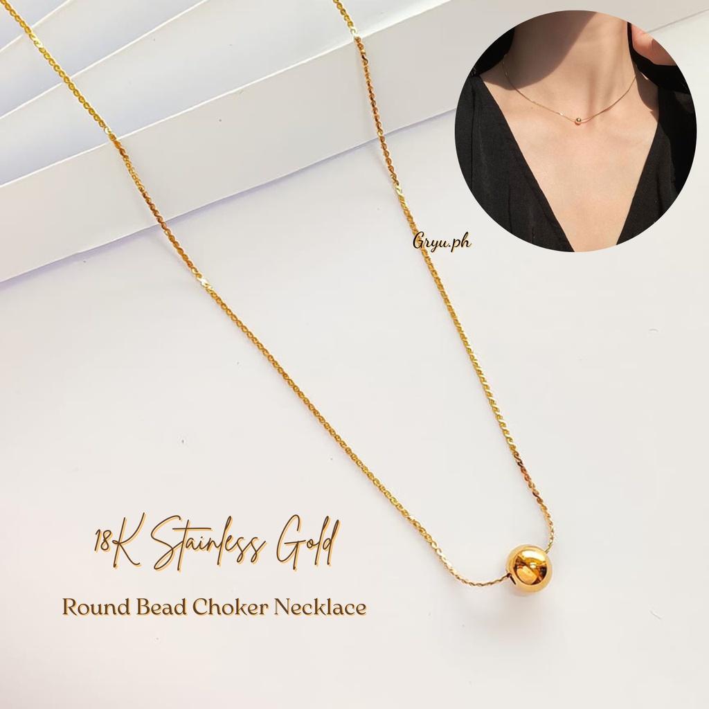 Круглая Бусина Чокер/Ключица Ожерелье Женские Украшения