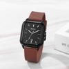 Square Silicone Watch with Analog Quartz Watch with Rubber Casual and Stylish and Fashion Accessory Perfect for or as a Boyfriend Gift Calendar,
