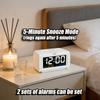 Two Alarm Led Digital Clock with 5 Minutes Snooze Model Screen Brightness Adjustable Desktop Electronic Clock Children Room