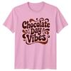 Chocolate Day Vibes TShirt Groovy Retro Chocolate Lovers Gift