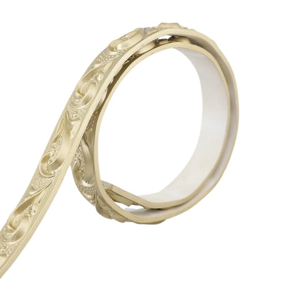 Interior Design Self-Adhesive Wall Molding Trim Flexible Peel and Stick Mirror Frame 5m PVC Tile Edge Trim Ceiling