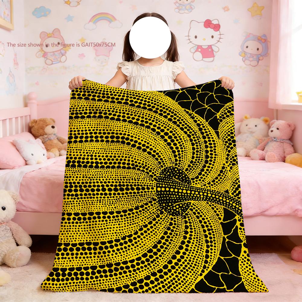 Blanket For Soft Pattern Throw Blanket for Picnic Y-Yayoi-K-Kusama Fashion Art Bed Sofa Home Bedroom Cozy Warm Comfortable