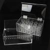 Dental Arcylic Dispenser Power Elastic Chain Storage Box Ligature Ties Placement Holder Organizer Dentist Lab Placer Case