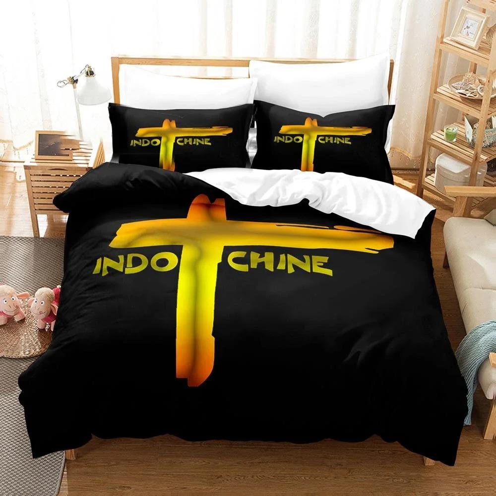 3D Print Indochine Rock Bedding Set Pillowcase Single Twin Full Queen King Size Bed Set Aldult Kid Bedroom Duvetcover Sets