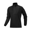 Heren Fleece Jas Met Opstaande Kraag Halve Rits Warm Buiten Sport Top Wandelen Hardlopen Winter
