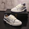 Board Shoes Breathable Personalized White Shoes Versatile Color Blocked Korean Version Trendy Sports and Leisure Shoes Youth Fashion Men's Shoes
