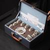 Su Shi Gilded Silver Ink Dragon Ceramic Gaiwan Tea Set